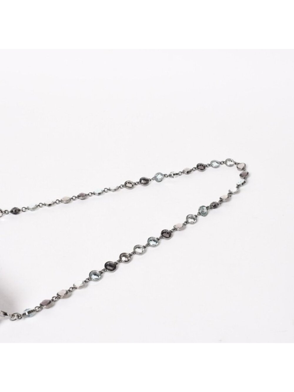Miu Miu Matelasse Bijou Chain Shoulder Bag Gingham Check Rhinestone - Picture 5 of 16